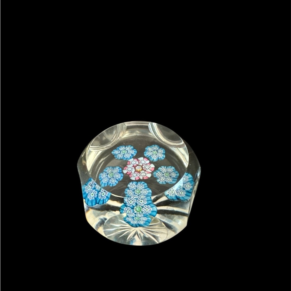 Perthshire PP14 "G" Limited Edition Faceted Millefiori Cluster Paperweight 1975